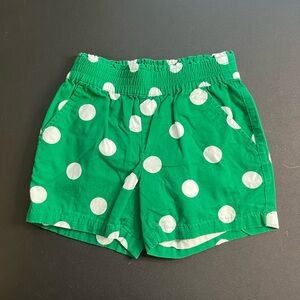 Hanna Andersson Green Dottie Shorts Size 8